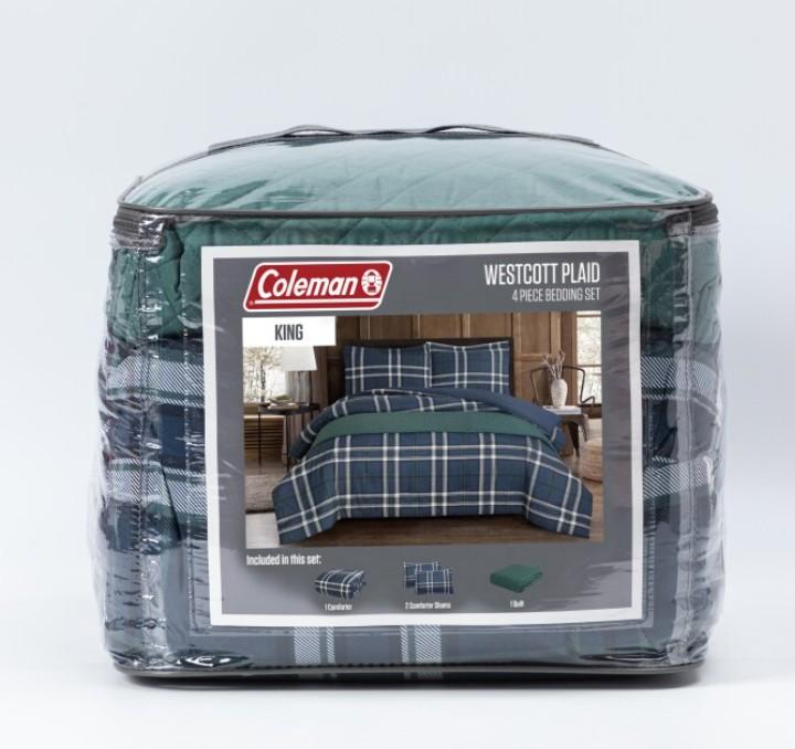Coleman Westcott Plaid 4 Piece Bedding Set