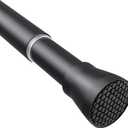 Tension Curtain Rod Black Tension Rod 28 To 48 Inch Spring Curtain Rod Non Slip Tension Rods 1pcs For Windows No Drilling Adjustable Tension Rods of Curtain Window Closet Kitchen Wardrobe