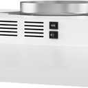 FIREGAS Range Hood 30 inch Under Cabinet Range Hood with 2 Speed Exhaust Fan,Ducted/Ductless Convertible,Rocker Button Control,300 CFM, White Vent Hood Aluminum Filter Included