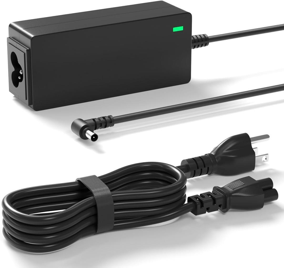 19.5 Volt Tv Power Cord Compatible with Sony Bravia Tv 24" 32" 40" 42" 48" kdl-40r510c, kdl-48w600b, kdl-48r510c, dc in 19.5 v Power Supply Replacement