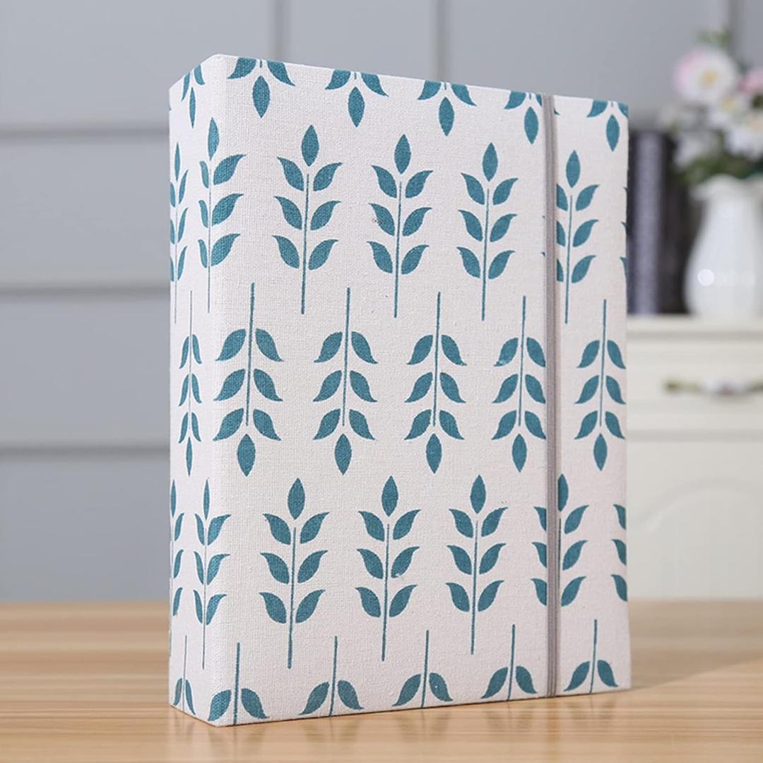 Photo Album 4x6 200 Photos Linen Cover Picture Photo Book for Family Wedding Anniversary Baby Vacation (200 Photos (4x6), Green Grass)
