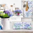 Spring Kitchen Towels Wildflower Print Dish Towels for Kitchen Bathroom Housewarming Gift (2, Embroidered Ball Pattern)