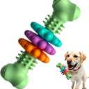 Puppy Teething Toy, Durable Chew Toy for Small Dogs, Interactive Bone Toy to Keep Puppies Busy, Teeth Cleaning Dog Toy for Small Breeds (Grenn)