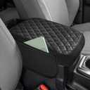 JOYTUTUS Center Console Cover with Pocket Compatible with 2024 2025 2026 Tacoma 2025 4Runner Armrest, PU Leather Arm Rest Cover, Middle Console Cover Protector