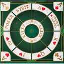 Michigan Rummy Play Mat, 31.5 x 31.5 Inch Large Size Felt Game Mat for 2-9 Players, Foldable Poker and Rummy Table Mat, Classic Family Casino Card Game Mat, Only Mat (Classic Green Poker mat), 27.6 inches by 27.6 inches