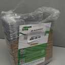 50 Pack 7.5x3.3 Inches Small Charcuterie Boxes with Clear Lids - To Go Paper Mini Treat Box, Charcuterie Boards Accessories, Dessert Boxes, Cookie, Cake Slice, Chocolate Strawberry, Donut (Brown)