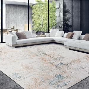 HOMBYS 5x8 ft Modern Area Rug for Living Room Bedroom, Large Boho Floor Carpet with Non-Slip Backing for Indoor Office Dining Room, Abstract Home Deco Non-Shedding, Machine Washable