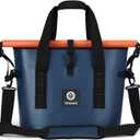 Vogano 40 Can Soft Cooler Bag - Insulated Leak-Proof Large Cooler Bag with Roll-Top Waterproof Seal | Portable Ice Chest for Camping, Beach, Travel, Picnics | 24HR Cold Retention