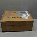 Gold Chandelier with White Shades, 6-Light Modern Farmhouse Chandeliers for Dining Room, Rustic Round Hanging Light Fixture for Kitchen Island Bedroom Office Living Room Entryway