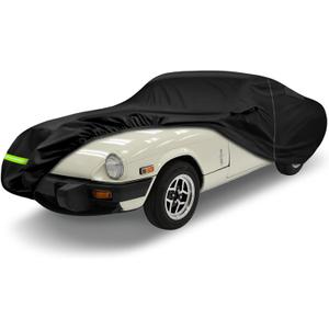 Waterproof Car Cover Compatible with 1962-1981 Triumph Spitfire Convertible/Roadster Accessories, All Weather Classic Car Covers with Inner Cotton&Zipper Door for Snow Rain Protection