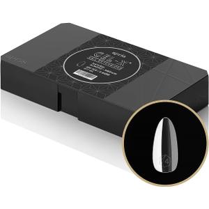 Apres Gel-X® Soft Gel Tip Box | Natural Almond | 500pc Nail Tips, 11 Sizes 00-9, Premium Quality (Natural Almond Medium)