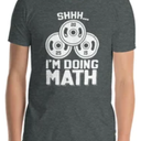 Gray Math T-Shirt Size Women's Large