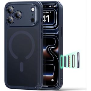 ESR for iPhone 17 Pro Case, Camera Control Cover, Compatible with MagSafe, Shockproof Military-Grade Protection, Magnetic Phone Case for iPhone 17 Pro, Classic Hybrid Case, Frosted Blue