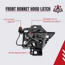 Front Bonnet Lock Hood Latch Assembly Replacement by AA Ignition - Compatible with Ford Trucks - 2015, 2016, 2017, 2018, 2019, 2020 F-150 - Replaces FL3Z-16700-B, FL3Z 16700 B