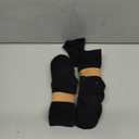 Kids Classics Crew Socks 10 Pairs Child Boy Girls Athletic Cotton Basic School Uniform Breathable Casual Sports Socks (9-12 Years, Black)