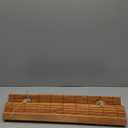 LazBlinds No Tools No Drill Cordless Bamboo Roman Shades, Light Filtering Window Treatment, Roll Up Bamboo Blinds for Windows 22'' W x 64'' H, Wood