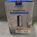 Purewell 4-Stage PFAS-Free Gravity Water Filter System with Visible Window & Smart Timer, 20,000G Filter Capacity, Reduce Lead, Total PFAS (Forever Chemicals), Mercury, and Chlorine, SQP-2.25G