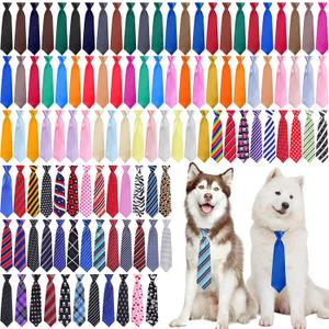Newcotte 110 Pcs Large Dog Ties Bulk Adjustable Neck Ties Collar Grooming Neckties for Girl Boy Winter Dogs Gift Favor (Fresh)