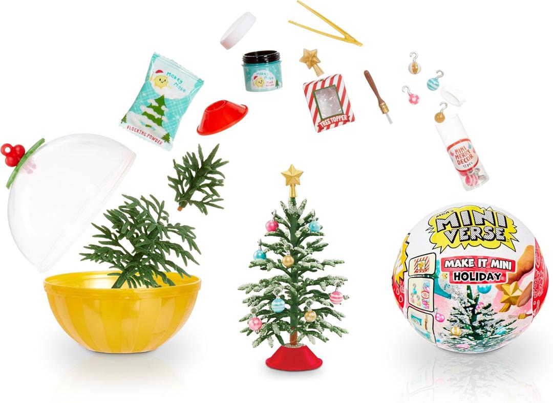 MGA's Miniverse Make It Mini Holiday Series Mini Collectibles - Seasonal, National Lampoon's Christmas Vacation Blind Packaging, DIY, Resin Play, Replica Food, NOT Edible, Collectors, 8+