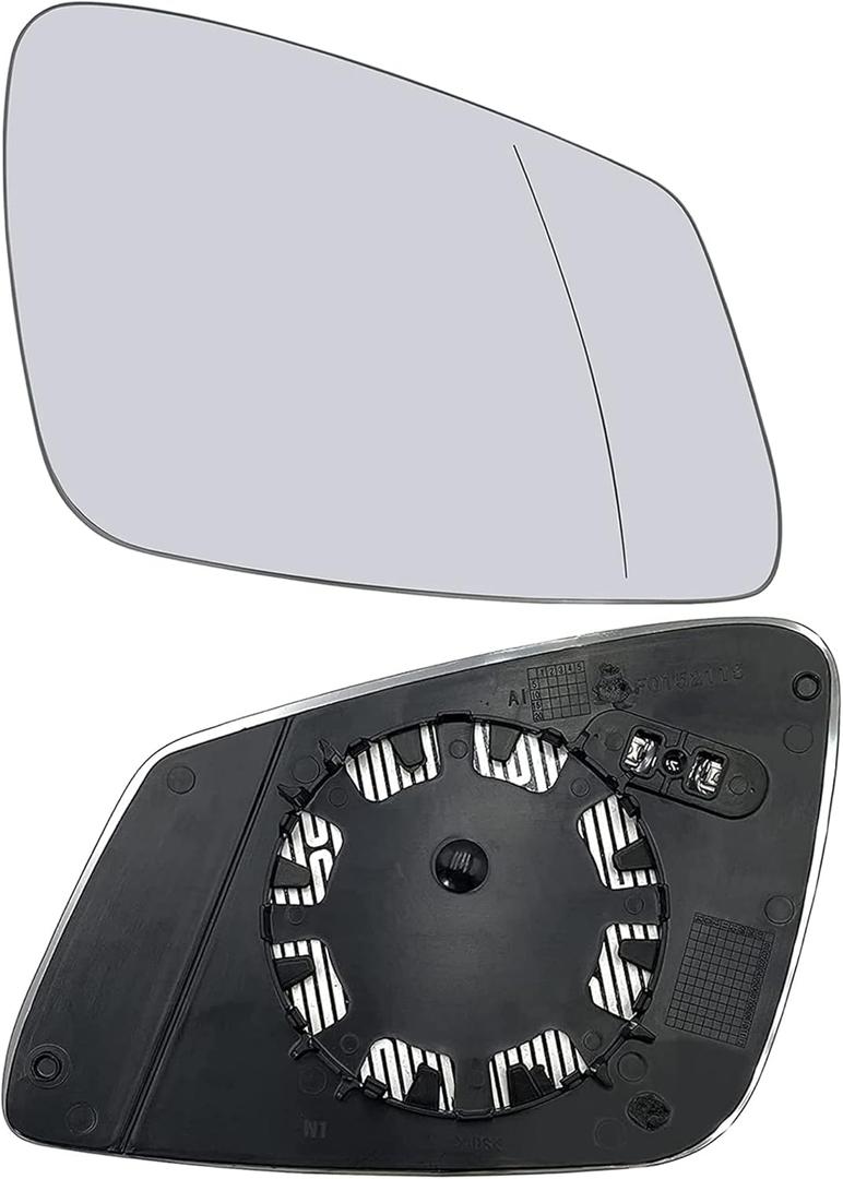 Passenger Side Heated Mirror Glass Compatible with 228i 320i 328i 330i 335i 428i 430i 435i 440i 535i 550i 640i Series i3 M2 M3 M4 M5 M6 Convex Right Side Mirror Glass Replacement for BMW 51167285000