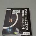 Sonic Electric Toothbrush for Adults and Kids, Comes with 10 Brush Heads & Travel Case, 5 Modes with 2 Minutes Built in Smart Timer, One Charge for 90 Days, 42,000 VPM Motor (Black)