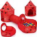 SATINIOR 3 Pcs Spider Play Tent Pit Crawl Ball Tunnel Spider Pop up Tent