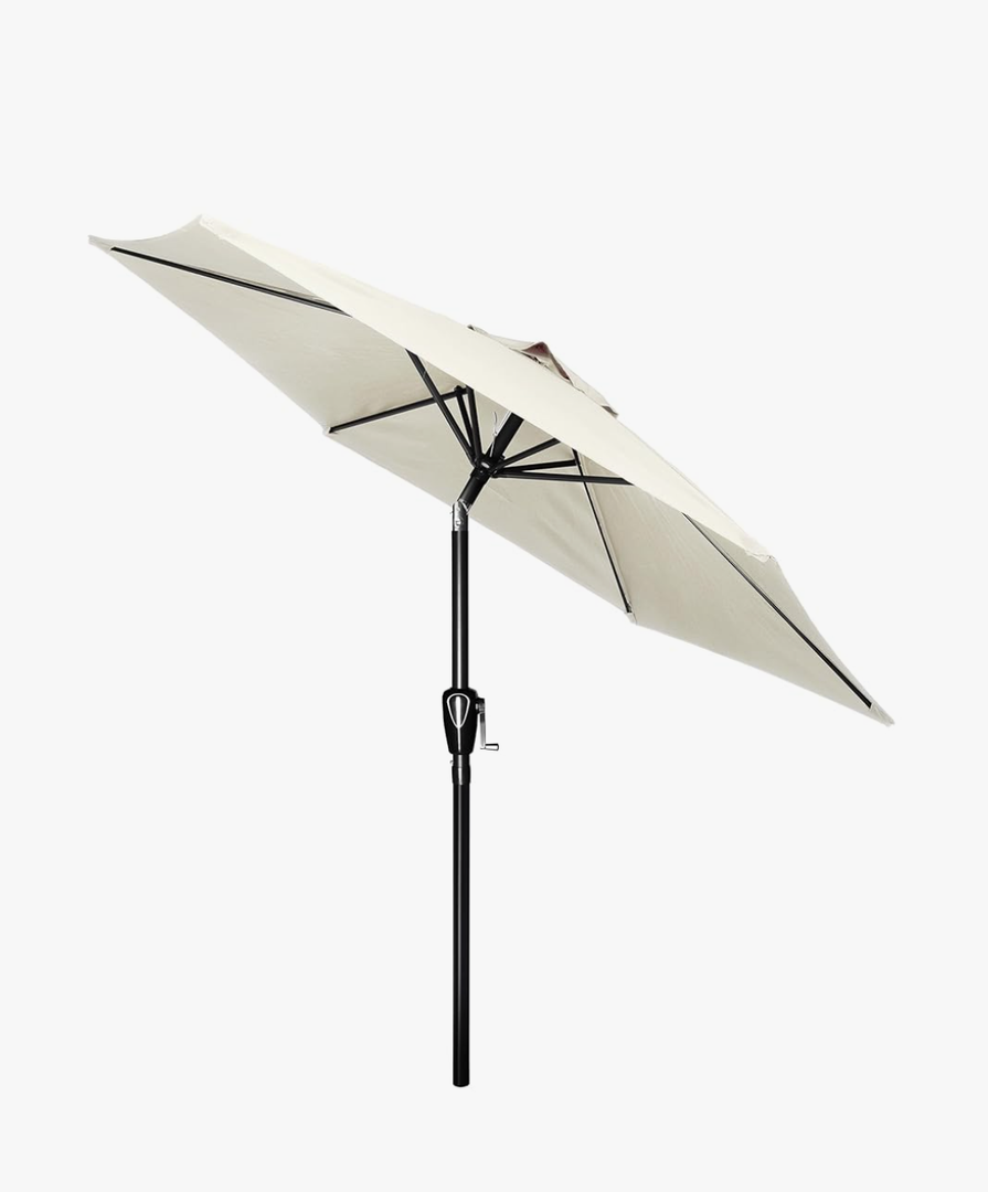 Simple Deluxe 9' Patio Umbrella Outdoor Table Market Yard Umbrella with Push Button Tilt/Crank