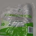 [100 Count] Crystal Clear Strawless PET Plastic Lids for 12, 16, 20 & 24 oz. Milkshake Cups