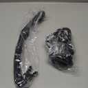 Greatever Snorkel Set Pano 3 Window Snorkel Mask Adult, Panoramic Wide View, Anti-Fog Scuba Diving Mask, Anti-Leak Snorkel Goggles Dry Top Snorkel, Professional Snorkeling Gear for Adults (Black)