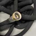 Flexi Hose Expandable Garden Hose with 8 Function Nozzle, 50FT - Lightweight Retractable Garden Hose, Water Hose - No-Kink Flexibility, 3/4 Inch Solid Brass Fittings and Double Latex Core (Black)