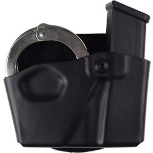 Safariland 573 Open Top Magazine and Handcuff Pouch (GLOCK 17/22, STX Plain Black)