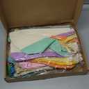 Silkfly 15 Pcs Cotton Canvas Makeup Bags Canvas Cosmetic Zipper 10.2 x 5.5 x 2 Inches Blank DIY Pouch Bag Bulk with Bottom Pencil Case Travel Toiletry Pouch for Women (Fashion Color)