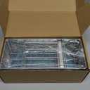 Cisily Sink Caddy Sponge Holder for Kitchen, 304 Stainless Steel Rustproof, Kitchen Sink Caddy with High Brush Holder, Dish Sponge Organizer with Divider(Silver) (9.25)