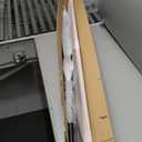 Clothes Rack 36in, Wall Mounted Garment Racks with Brown Real Wood Shelf, Heavy Duty Hanging Clothes Rack, Multi-Purpose Hanging Rod, Space-Saving Closet Storage