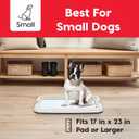 IRIS USA Pee Pad Holder for Dogs and Puppies, Potty Training Tray with Secured Latches, Non-Skid Feet, Leak Protection, Easy Clean Surface, Fits 17"x 23" Puppy Pads Size, Navy