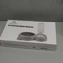 Dog Bowls, Cat Food and Water Bowl Set with Water Dispenser and Stainless Steel Bowl for Cats and Small Dogs - Pink