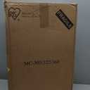 IRIS USA Plastic Drawer Storage Organizer Rolling Cart, with Wheels Casters, 4-Drawers, for Classroom Art Craft Supplies Dresser Closet Bathroom Laundry Room, Black/Pearl