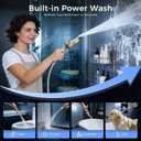 Shower Head with filtered Handheld High Pressure daul Shower Heads with Handheld Spray Combo and 10 Sprays Handheld Shower Head Detachable Shower head Built-in Magnetic Docking and Power Jets Nickel