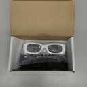 BUTABY Rectangle Sunglasses for Women Retro Driving Glasses 90s Vintage Fashion Narrow Square Frame UV400 Protection (Black Frame Grey Lens+white Frame Grey Lens)