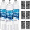 Water Filter for LG LMXS30776S, LSXS26326S, LSXS26366S, LSXS26366D, LMXC23746D, LMXS30776D, LSXC22426S Refrigerator Models with 3 LT120F Air Filters.