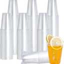 Vplus 500 Pack 9 OZ Clear Plastic Cups, Individually Wrapped PP Plastic Cups Disposable 9 OZ Drinking Glasses for Hotel Party Thanksgiving Christmas