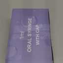 50 Pcs 1ml Syringes with Caps Oral Dispenser Individually Sterile Warpped for Medicine Dropper, Colostrum Collect Feeding Pets, Liquid