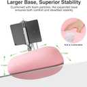 elitehood 18 inch Kindle Stand for Reading in Bed, Adjustable Tablet Pillow for Lap, Soft Kindle Pillow Stand for Bed Compatible with 6-13 inch Cell Phone, iPhone, iPad Pro Air Mini, Tablets, Pink (18in Viewing Height)