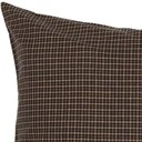 VHC Brands Kettle Grove Fabric Pillow 16x16 Country Primitive Bedding Accessory, Country Black