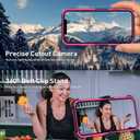 Xmon Case for iPhone 15 Plus, Heavy Duty Rugged Case Belt Clip Holster Kickstand Protective Cover [Shockproof] Compatible with Apple iPhone 15 Plus (Wine)