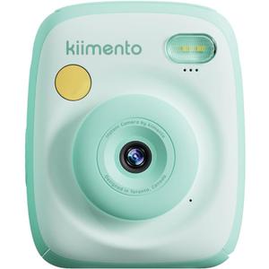kiimento Instant Print Digital Camera, Ink-Free Thermal Printing with 4 Color-Themed Paper Options, 2.4 HD Screen, Selfie Lens, 48MP Photo, 1080p Video, 32GB Memory Card  Model P2 (Mint)
