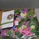 Spring Wreaths for Front Door Outside 24 Inch Spring Door Wreath with Pink Peony,Rose and Blue Hydrangeas, Handmade Silk Summer Wreaths for Front Door Home Wall Window Proch Seasonal Decor