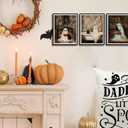 2 x 3Pcs Halloween Ghosts Posters Wall Art Vintage Cute Library Ghost Reading Books Funny Gothic Wall Decor Pictures Retro Horror Creepy Dark Academia Canvas Prints for Bathroom Gallery Home Decor (Halloween Ghosts Posters, 12x16x3pcs)