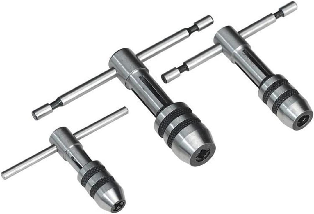 PRAZTECH ATW-0053 Adjustable T-Handle Tap Wrench Set  3 Piece M1-M4 / M4-M8 / M6-M12
