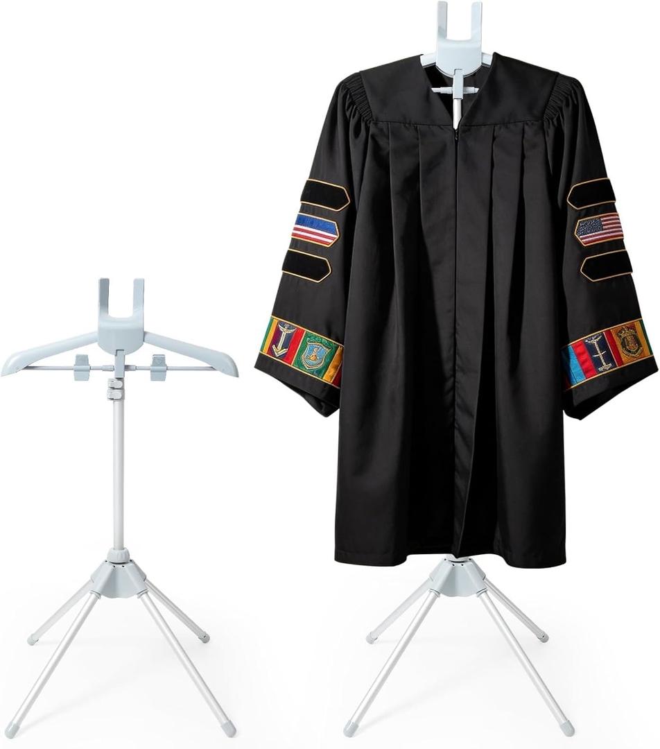 T Shirt Display Stand, 32-63 inch Clothing Stand for Vendors, Adjustable Mannequin Torso Stand Dress Form for Vendors Shop, Hanger Rack for Bachelor's Clothing, Dress Garment Coat Retail(Grey)